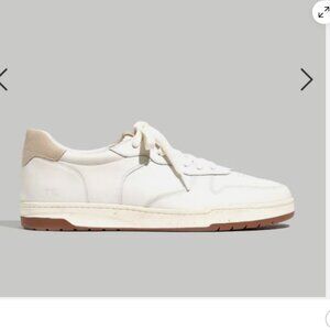 Madewell Men's Court Low-Top Sneaker in Napa Leather - Ivory Men's size 8. NWT